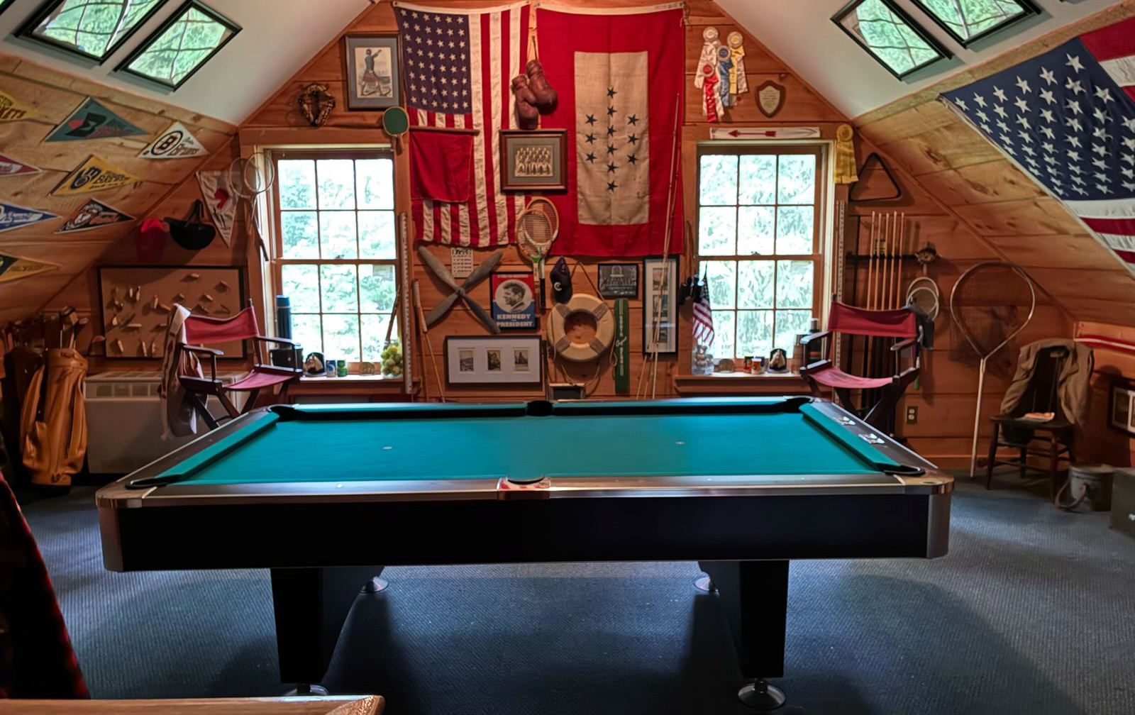 upstairs in the barn